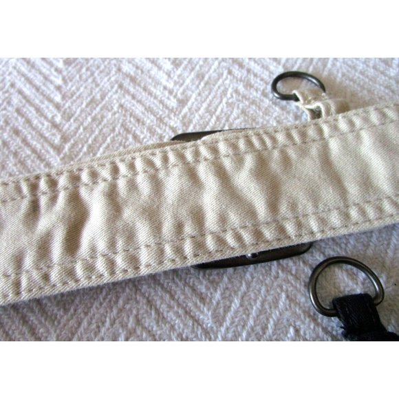 Tommy Hilfiger Women's Belts Cotton (Lot 2) - Black/Off White - Brushed Silver - Picture 13 of 15